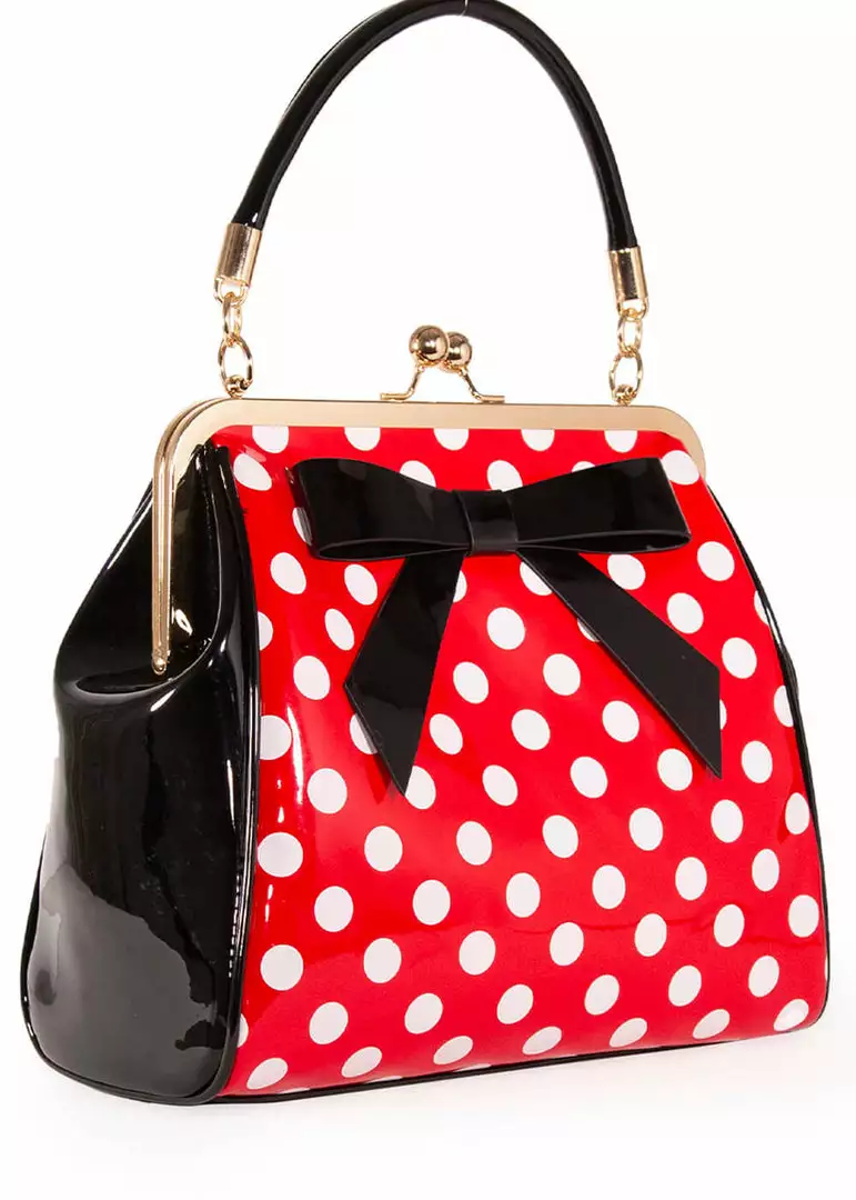 Banned American Polkadot 50's Bag Red 3 Banned American Polkadot 50's Bag Red