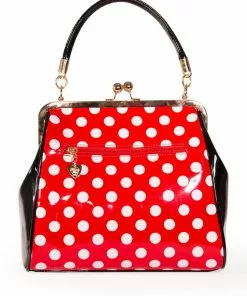 Banned American Polkadot 50's Bag Red 10 Banned American Polkadot 50's Bag Red