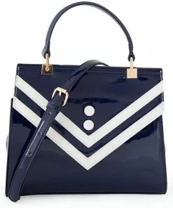 Banned Serene Waters Sailor 60's Handbag Navy New In 9 Banned Serene Waters Sailor 60's Handbag Navy New In