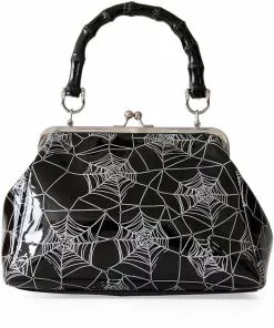 Banned Killian Spiderweb 50's Handbag Black New In 8 Banned Killian Spiderweb 50's Handbag Black New In