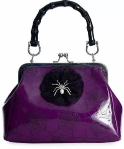 Banned Killian Spiderweb Handbag Purple New In