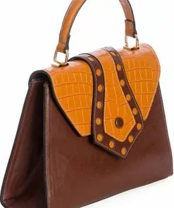 New In Banned Miss Molly Handbag Brown