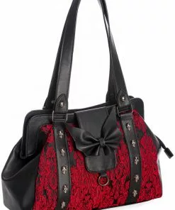 New In Banned Maplesage Damask Bag Red 7 New In Banned Maplesage Damask Bag Red