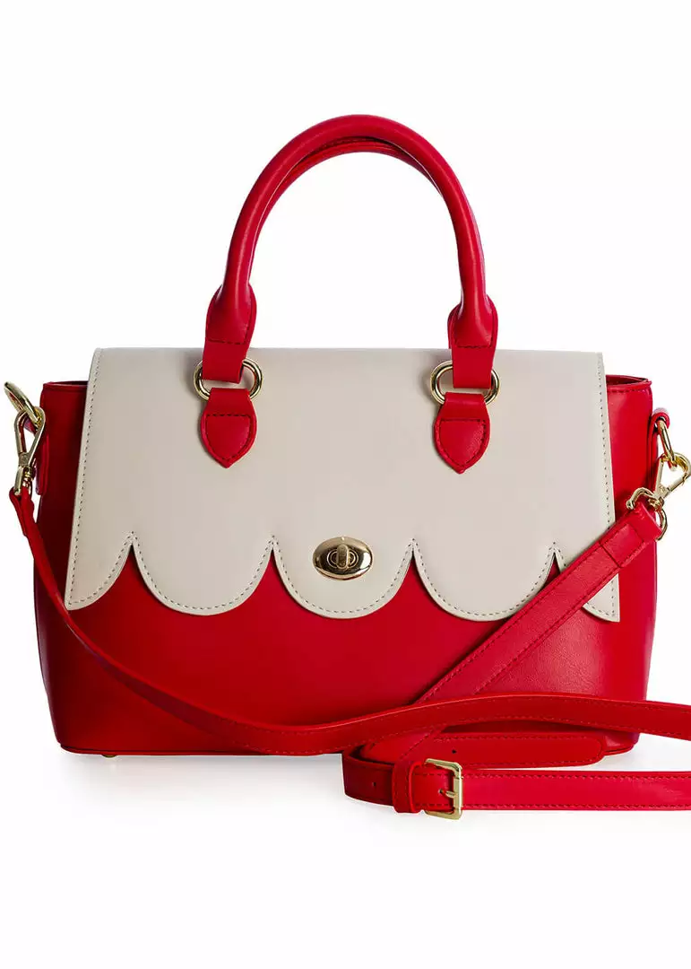 Banned Coquille 40's Handbag Red 6 Banned Coquille 40's Handbag Red