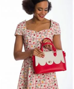 Banned Coquille 40's Handbag Red