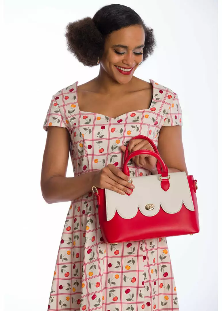 Banned Coquille 40's Handbag Red 4 Banned Coquille 40's Handbag Red