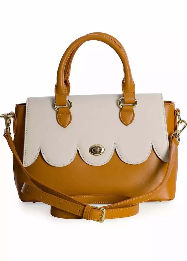 Banned Coquille 40's Handbag Brown New In 3 Banned Coquille 40's Handbag Brown New In