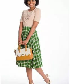 Banned Coquille 40's Handbag Brown New In