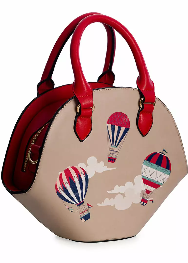 Banned Hot Air Balloon Vixen Globe Handbag Beige 7 Banned Hot Air Balloon Vixen Globe Handbag Beige