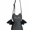 Banned Wendigo Cat Bat Backpack Black New In
