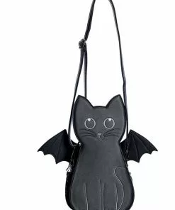 Banned Wendigo Cat Bat Backpack Black New In