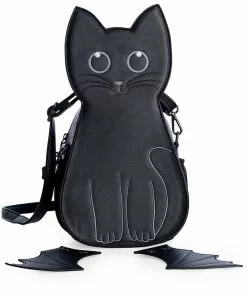 Banned Wendigo Cat Bat Backpack Black New In