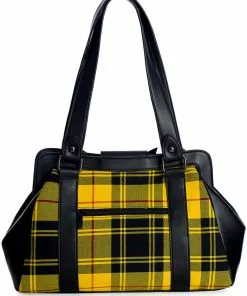 Banned Krampus Tartan Skull Bag Yellow New In 8 Banned Krampus Tartan Skull Bag Yellow New In