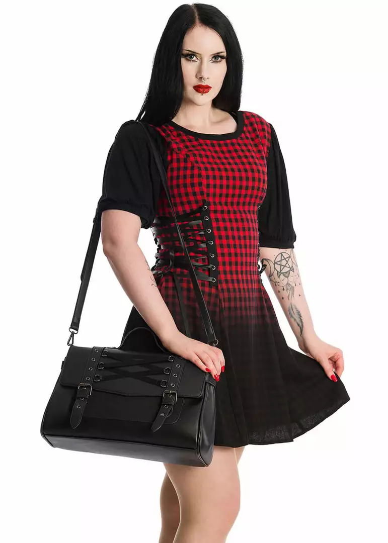 New In Banned Astaroth Corset Bag Black 4 New In Banned Astaroth Corset Bag Black