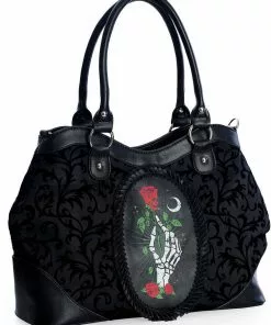 New In Banned Ishtar Skeleton Rose Bag Black 9 New In Banned Ishtar Skeleton Rose Bag Black