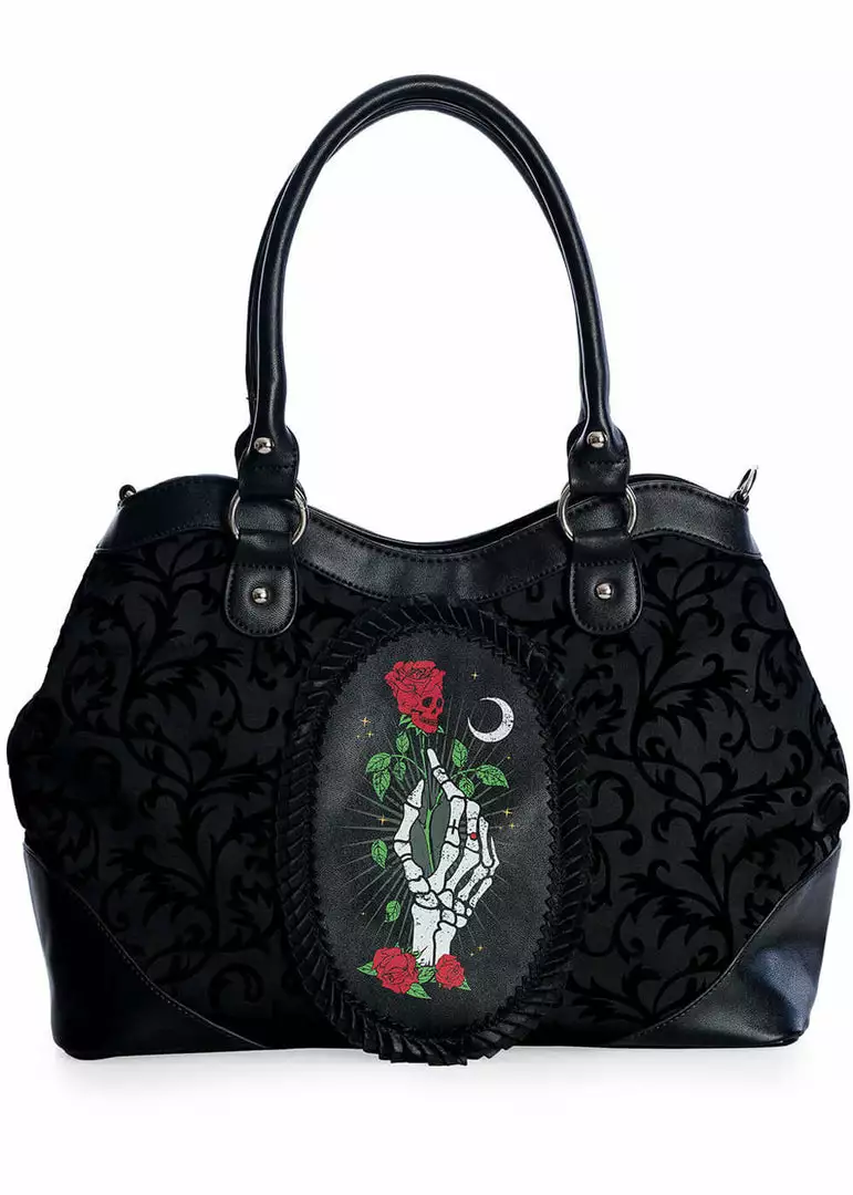New In Banned Ishtar Skeleton Rose Bag Black 3 New In Banned Ishtar Skeleton Rose Bag Black