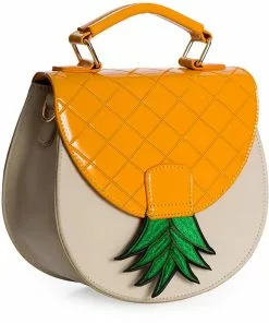 Banned Tropical Pinapple Bag White New In 11 Banned Tropical Pinapple Bag White New In