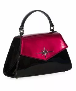 New In Banned Dance The Night Away Handbag Burgundy