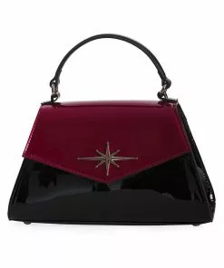 New In Banned Dance The Night Away Handbag Burgundy