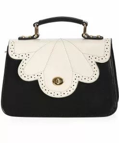 Banned Scalloped Handbag White New In