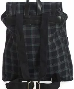 Banned Yami Check Backpack Grey New In