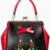 Banned Fantasy Handbag Black Red New In 1 Banned Fantasy Handbag Black Red New In