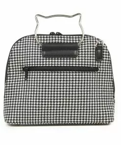 Banned Dixie Cat Bag Houndstooth Black New In 7 Banned Dixie Cat Bag Houndstooth Black New In