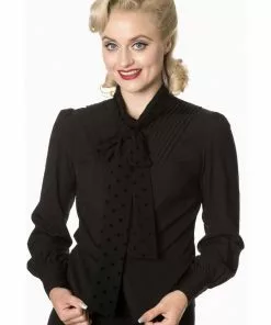 Banned Sent With Love 40's Blouse Black New In 9 Banned Sent With Love 40's Blouse Black New In
