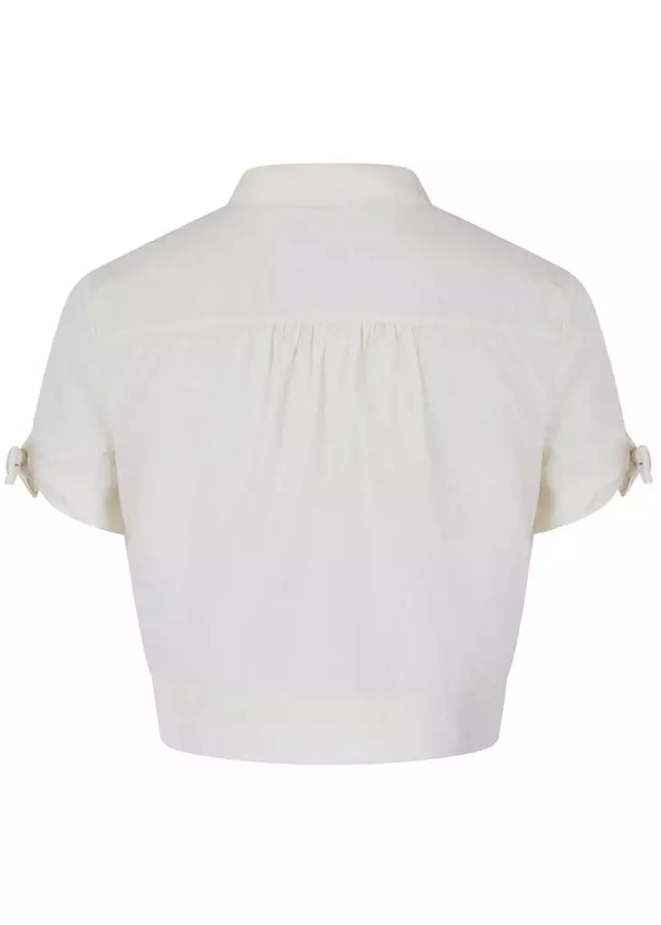 New In Banned Pussy 40's Crop Top Cream 6 New In Banned Pussy 40's Crop Top Cream
