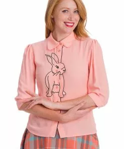Banned Bunny Hop 40's Blouse Blush