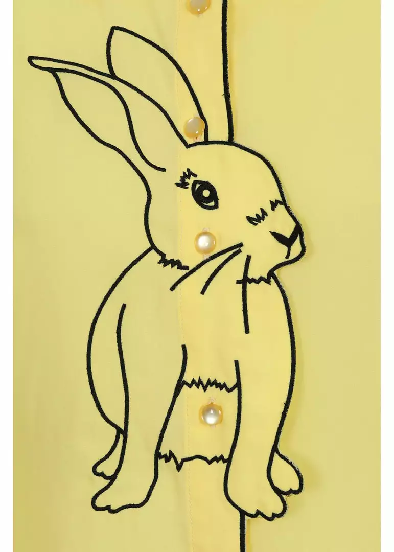 New In Banned Bunny Hop 40's Blouse Yellow 4 New In Banned Bunny Hop 40's Blouse Yellow