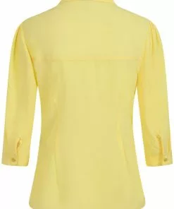 New In Banned Bunny Hop 40's Blouse Yellow 8 New In Banned Bunny Hop 40's Blouse Yellow