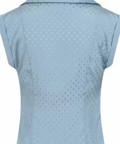 Banned Afternoon Tea Spot 40's Blouse Blue