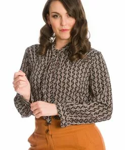 Banned Gatsby 40's Blouse Black