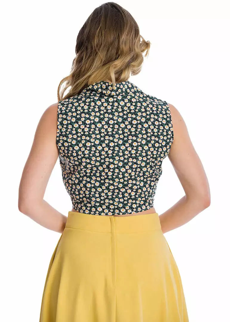 New In Banned Daisy 40's Blouse Black 4 New In Banned Daisy 40's Blouse Black