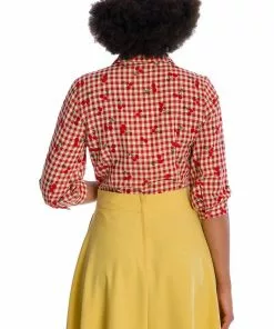 Banned Cherry Amore 40's Blouse Red New In