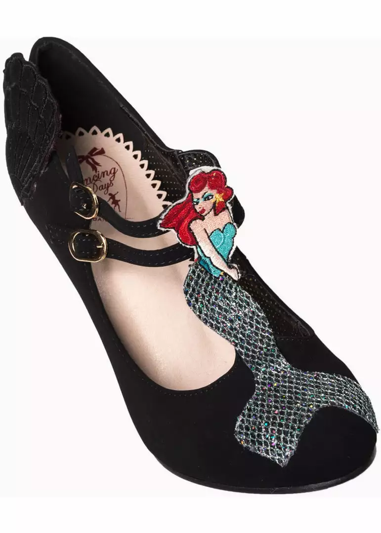 Banned Stella Starlight Mermaid Pumps Zwart 3 Banned Stella Starlight Mermaid Pumps Zwart