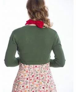 Banned Summer Berry Cherry 50's Bolero Green New In