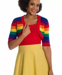 New In Banned Love Wins Rainbow 50's Bolero Multicolour