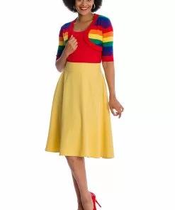 New In Banned Love Wins Rainbow 50's Bolero Multicolour