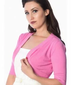 New In Banned Hudson 50's Bolero Bright Pink