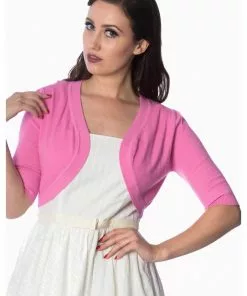 New In Banned Hudson 50's Bolero Bright Pink