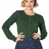Banned Wendy 40's Pointelle Cardigan Green New In 1 Banned Wendy 40's Pointelle Cardigan Green New In