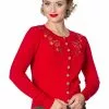 New In Banned Winter Leaves 40's Cardigan Red 1 New In Banned Winter Leaves 40's Cardigan Red