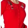 New In Banned Christmas Town 40's Cardigan Red