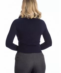 New In Banned Bow Dreaming 40's Cardigan Blue