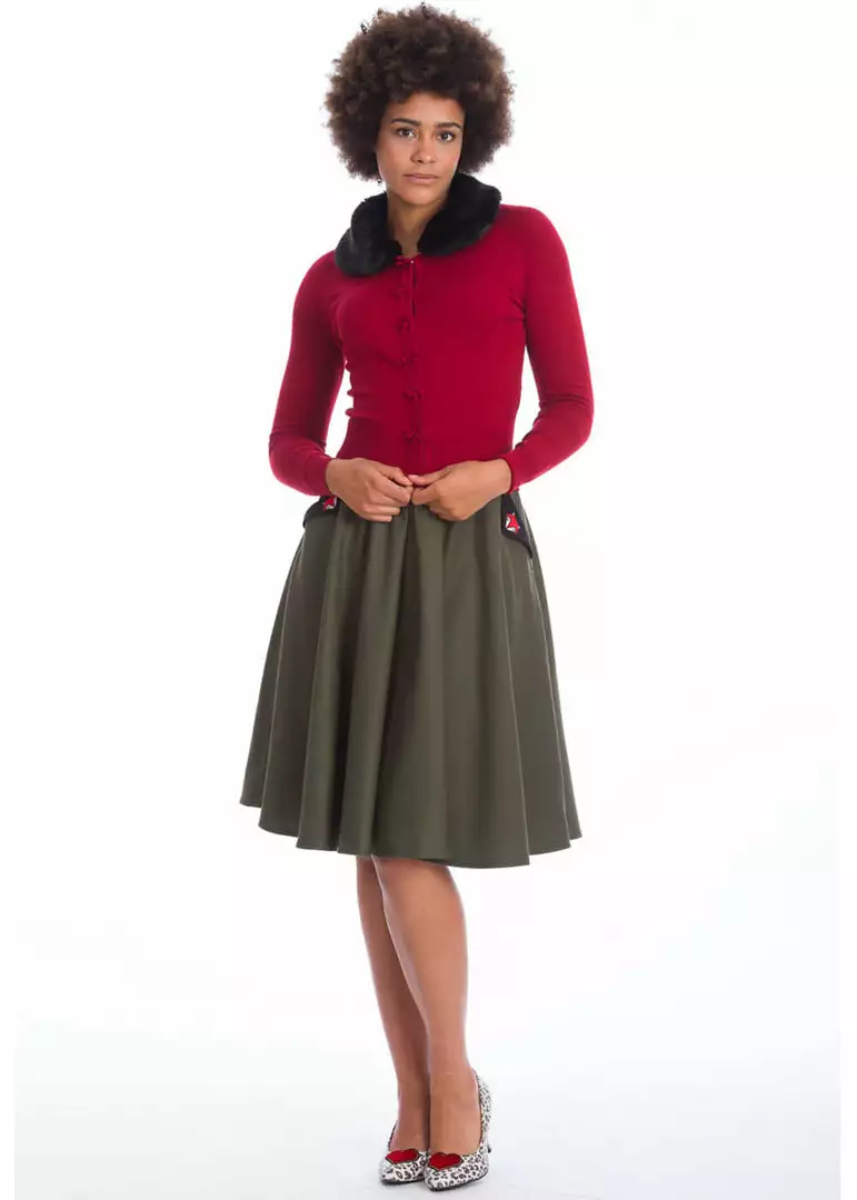 New In Banned Bow Dreaming 40's Cardigan In Burgundy 6 New In Banned Bow Dreaming 40's Cardigan In Burgundy