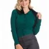 New In Banned Bow Dreaming 40's Cardigan Green 2 New In Banned Bow Dreaming 40's Cardigan Green