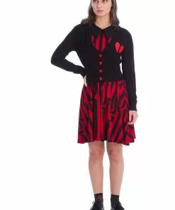 Banned Broken Heart 50's Cardigan Black 9 Banned Broken Heart 50's Cardigan Black