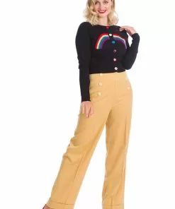 Banned Rainbow Days Ahead 60's Cardigan Black New In 7 Banned Rainbow Days Ahead 60's Cardigan Black New In